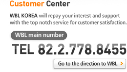 Customer Center,고객센터, WBL대표전화TEL:02.778.8455